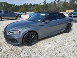 Salvage cars for sale at Houston, TX auction: 2019 Audi A5 Premium Plus