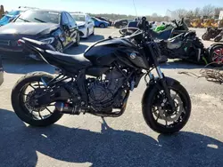 Yamaha salvage cars for sale: 2021 Yamaha MT07