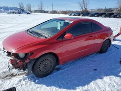 Vehiculos salvage en venta de Copart Montreal Est, QC: 2009 Honda Civic LX