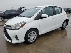 Salvage cars for sale at Grand Prairie, TX auction: 2016 Toyota Yaris L