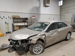 Salvage cars for sale at Des Moines, IA auction: 2017 Toyota Camry LE