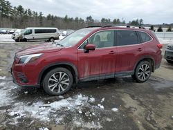 Salvage cars for sale at Windham, ME auction: 2024 Subaru Forester Limited