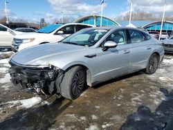 Salvage cars for sale at East Granby, CT auction: 2024 Hyundai Sonata Hybrid