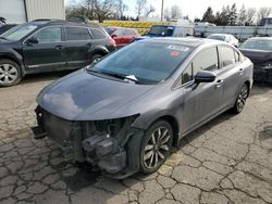 Salvage cars for sale at Woodburn, OR auction: 2015 Honda Civic EXL