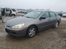 2006 Honda Accord EX en venta en Kansas City, KS