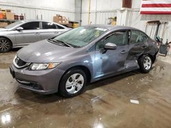 Salvage cars for sale at Milwaukee, WI auction: 2015 Honda Civic LX