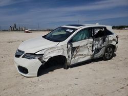 Salvage cars for sale at New Braunfels, TX auction: 2018 Acura RDX Advance