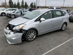 Salvage cars for sale at Rancho Cucamonga, CA auction: 2014 Toyota Prius V