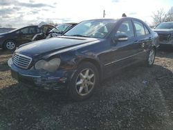 Salvage cars for sale at Hillsborough, NJ auction: 2002 Mercedes-Benz C 240