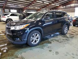 Salvage cars for sale at East Granby, CT auction: 2014 Toyota Highlander XLE