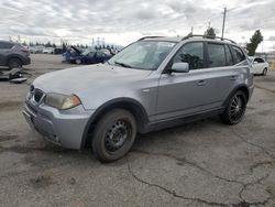 Salvage cars for sale at Rancho Cucamonga, CA auction: 2006 BMW X3 3.0I