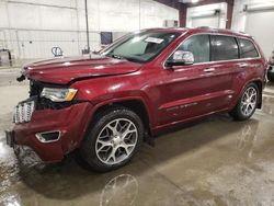 Salvage cars for sale at Avon, MN auction: 2020 Jeep Grand Cherokee Overland