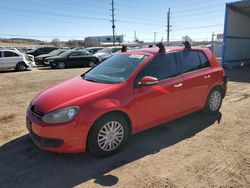 Salvage cars for sale at Colorado Springs, CO auction: 2012 Volkswagen Golf