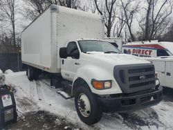 Salvage trucks for sale at New Britain, CT auction: 2015 Ford F750 Super Duty