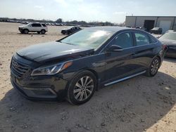 Salvage cars for sale at San Antonio, TX auction: 2017 Hyundai Sonata Sport