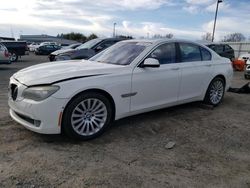 Salvage cars for sale at Sacramento, CA auction: 2012 BMW 750 I