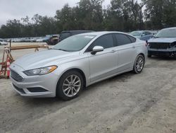 Salvage cars for sale at Ocala, FL auction: 2017 Ford Fusion SE