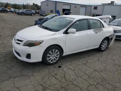 Salvage cars for sale at Vallejo, CA auction: 2013 Toyota Corolla Base