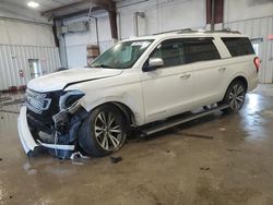 Salvage cars for sale at Franklin, WI auction: 2020 Ford Expedition Max Platinum