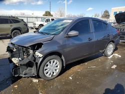 Salvage cars for sale at Littleton, CO auction: 2016 Nissan Versa S