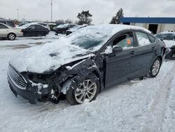 Salvage cars for sale at Woodhaven, MI auction: 2020 Ford Fusion SE