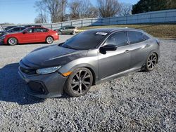 Salvage cars for sale at Gastonia, NC auction: 2018 Honda Civic Sport Touring