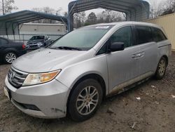 Salvage cars for sale from Copart Augusta, GA: 2011 Honda Odyssey EXL