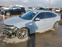 Salvage cars for sale at Grand Prairie, TX auction: 2022 Honda Civic Touring