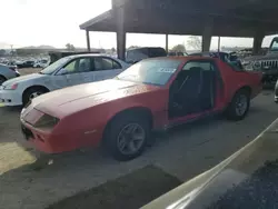 Salvage cars for sale at American Canyon, CA auction: 1987 Chevrolet Camaro