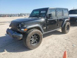 Salvage cars for sale at Houston, TX auction: 2018 Jeep Wrangler Unlimited Sport