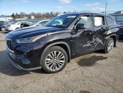 Salvage cars for sale at Pennsburg, PA auction: 2021 Toyota Highlander Hybrid Platinum