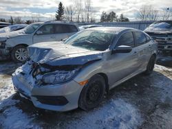 Salvage cars for sale at Bowmanville, ON auction: 2016 Honda Civic LX