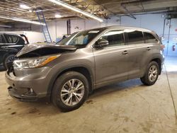 2015 Toyota Highlander XLE en venta en Wheeling, IL