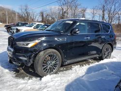 Salvage cars for sale at Marlboro, NY auction: 2022 Infiniti QX80 Luxe