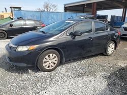 Salvage cars for sale from Copart Riverview, FL: 2012 Honda Civic LX