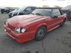 Salvage cars for sale at North Las Vegas, NV auction: 1989 Ford Mustang GT