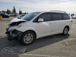 Salvage cars for sale at Rancho Cucamonga, CA auction: 2017 Toyota Sienna XLE