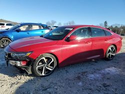 Salvage cars for sale at West Warren, MA auction: 2020 Honda Accord Sport