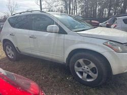 Nissan Murano salvage cars for sale: 2005 Nissan Murano SL