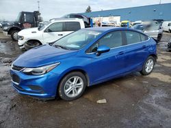 Salvage cars for sale from Copart Woodhaven, MI: 2018 Chevrolet Cruze LT