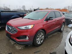 Salvage cars for sale at Bridgeton, MO auction: 2021 Ford Edge Titanium