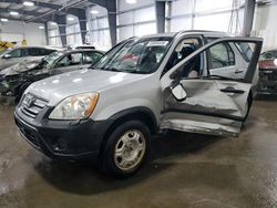 Salvage cars for sale at Ham Lake, MN auction: 2005 Honda CR-V LX