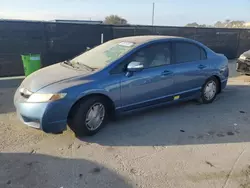 Salvage cars for sale at Orlando, FL auction: 2009 Honda Civic Hybrid