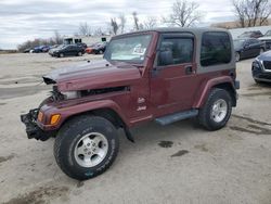 Jeep salvage cars for sale: 2003 Jeep Wrangler / TJ Sahara