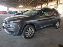 Salvage cars for sale at Phoenix, AZ auction: 2016 Jeep Cherokee Limited