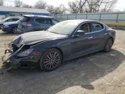 Salvage cars for sale from Copart Wichita, KS: 2017 Maserati Ghibli Luxury