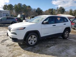 Salvage cars for sale at Mendon, MA auction: 2014 Jeep Cherokee Sport