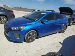 Salvage cars for sale at Taylor, TX auction: 2017 Hyundai Ioniq SEL