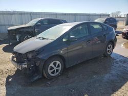 Salvage cars for sale at Kansas City, KS auction: 2012 Toyota Prius