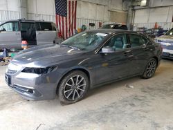 Salvage cars for sale at Mcfarland, WI auction: 2015 Acura TLX Advance